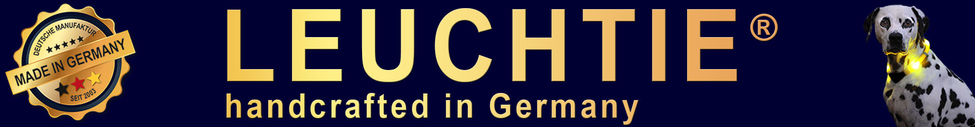 Collare luminoso LEUCHTIE per cani Italia Collare luminoso LEUCHTIE per cani Italia